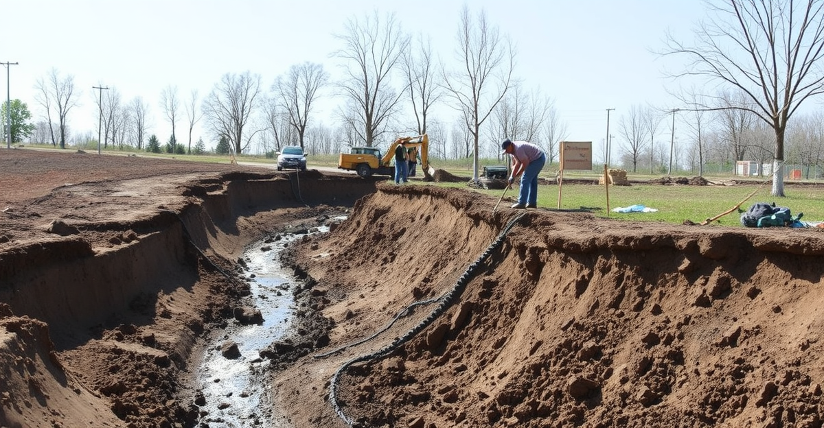 Drainage and Erosion Control in progress